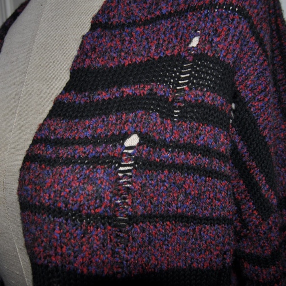NEW Destructed Oversized Cardigan Sweater sz S - Picture 3 of 8
